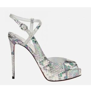 Christian Louboutin Jenlove Alta 120 Platform Sandal Heel Pump 37.5 NIB 1,890